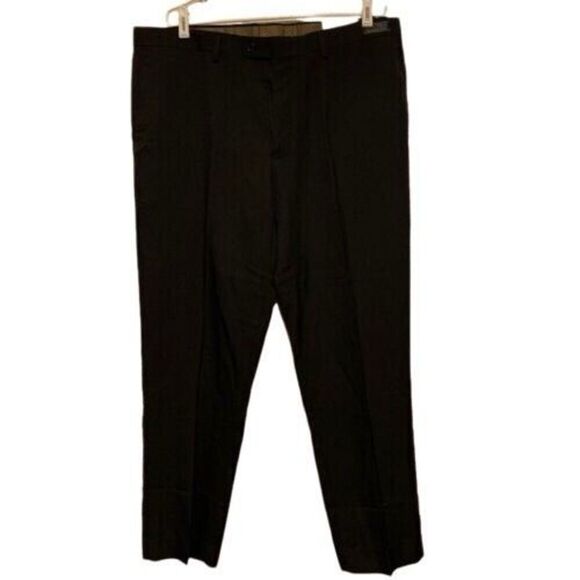 ANGELO ROSSI PE0M SIZE 40X30 BLACK DRESS PANTS **NEW** - Picture 5 of 6